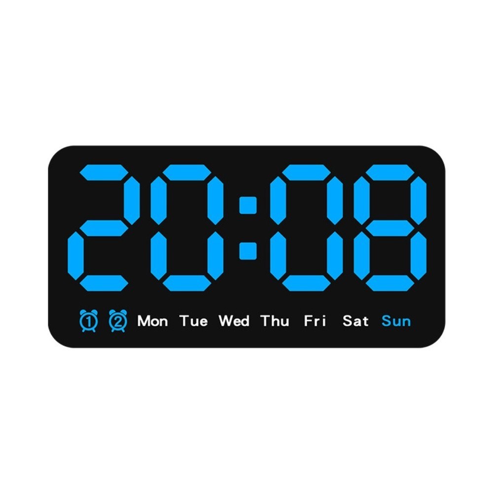 Dual Time Format Adjustable Brightness Bright Display Built-in Alarm Feature