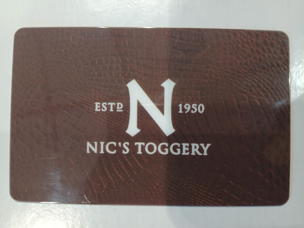 Nic's Toggery Gift Card $100