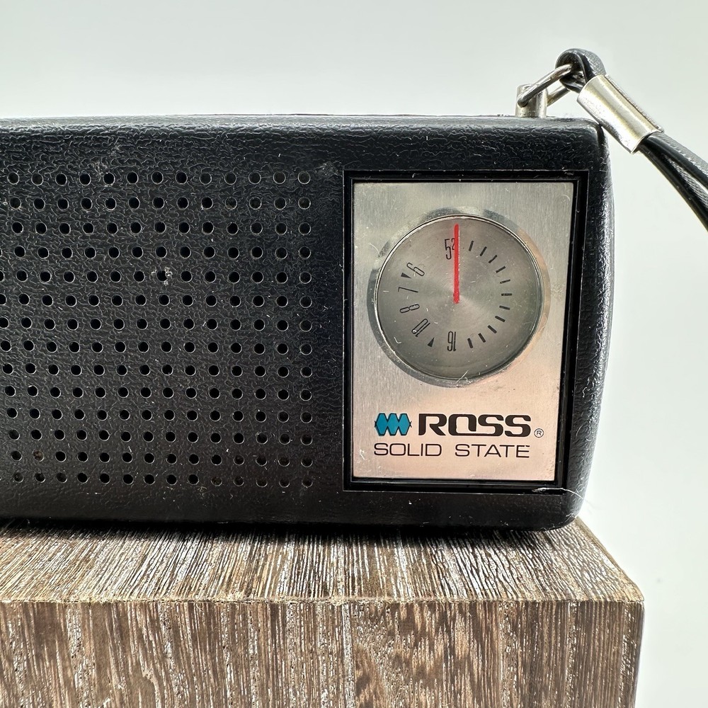 Vintage Ross SOLID STATE Pocket AM RADIO Tested Working Transistor Hand Held