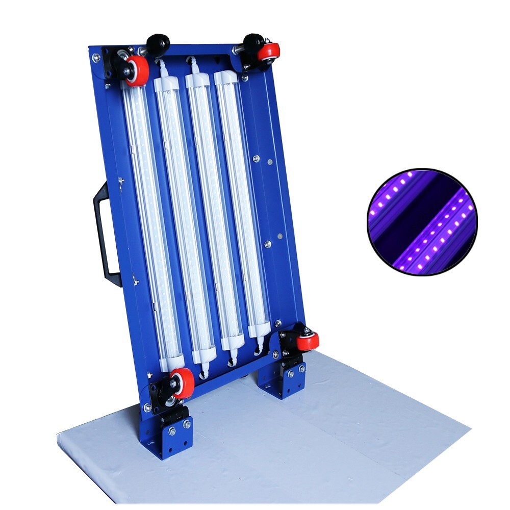 110V Push-Pull LED Movable Exposure Unit Ultraviolet Plate Drying Printing 12W×4