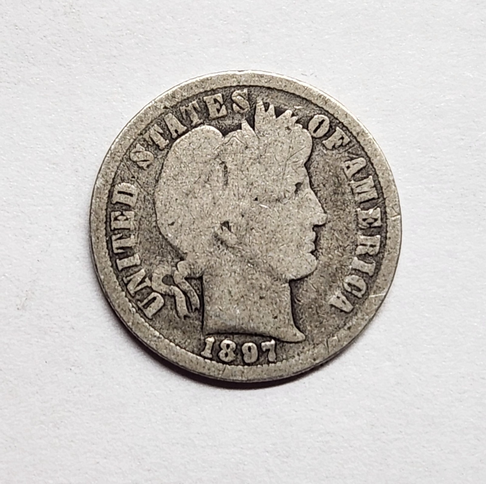 1897-O Barber Dime – Nice AG/G