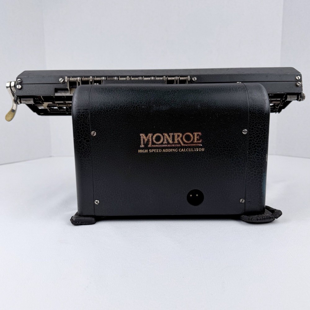 Monroe High Speed Adding Calculator Electric Full Keyboard Vintage Untested