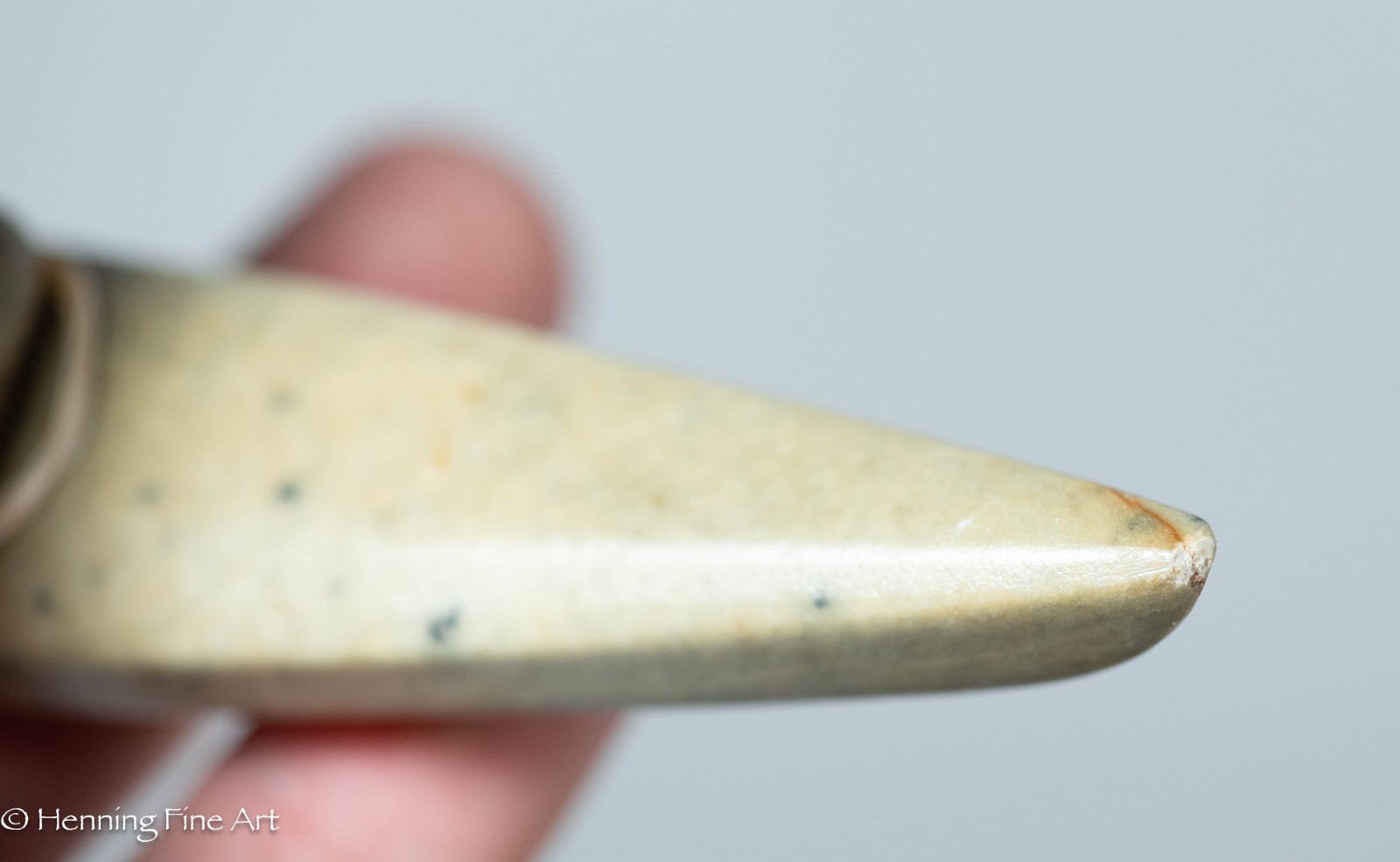 Beautiful Eskimo Carving of Spear Fisher in Kayak by Chuck Poupart, Lovely!