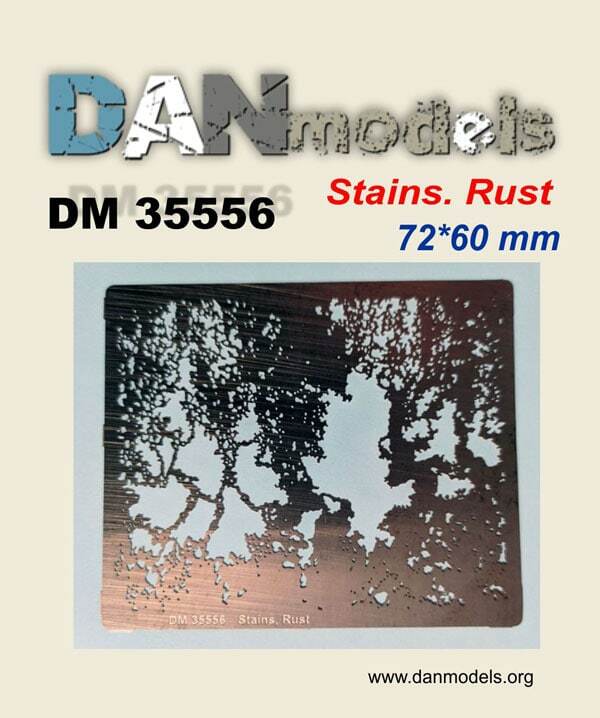 Dan Models 35556 - 1/35 - Stencil No. 4 for applying rust stains on a scale