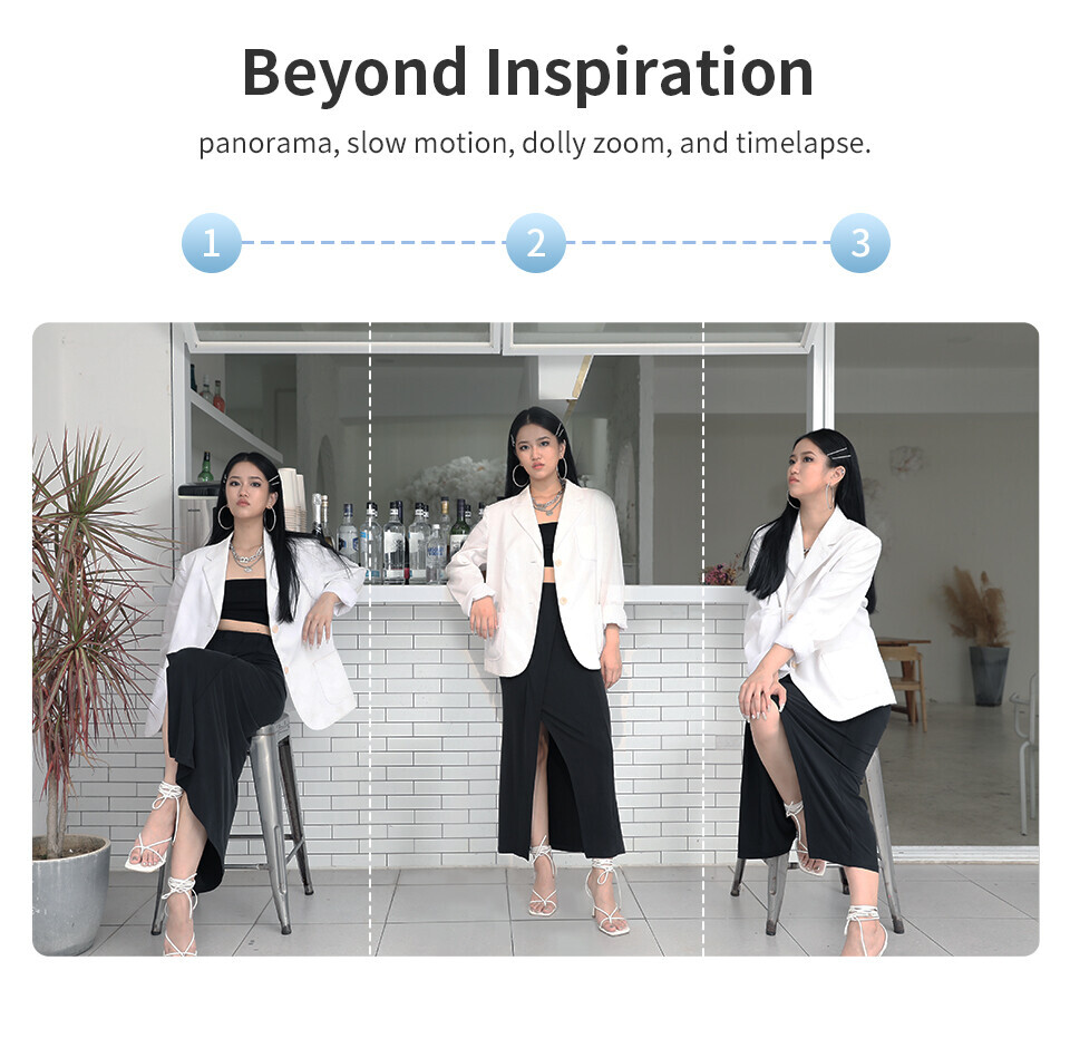 ZHIYUN Smooth 5S Combo, 3-Axis Gimbal Stabilizer with Light for iPhone Android