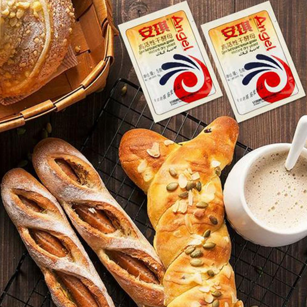 10-Pack High Strength Instant Dry Yeast for Household Baking, Quick Fermentation