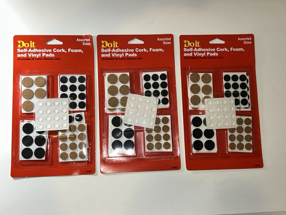 (3) x Do it Round Surface Guard Pad Assorted sizes 230952