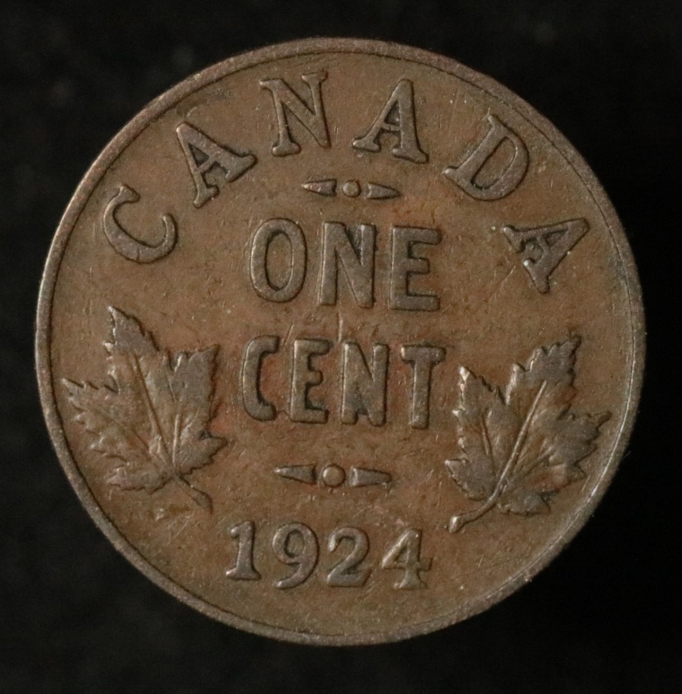 Canada 1924 1 Cent - George V - Semi Key Date