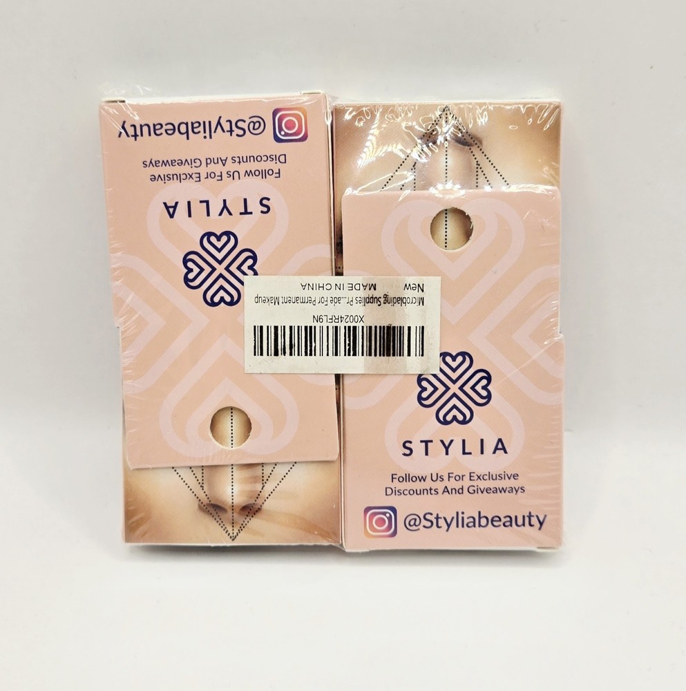 4 Pack Microblading Supplies Pre-Inked Eyebrow Mapping String - Ultra-Thin