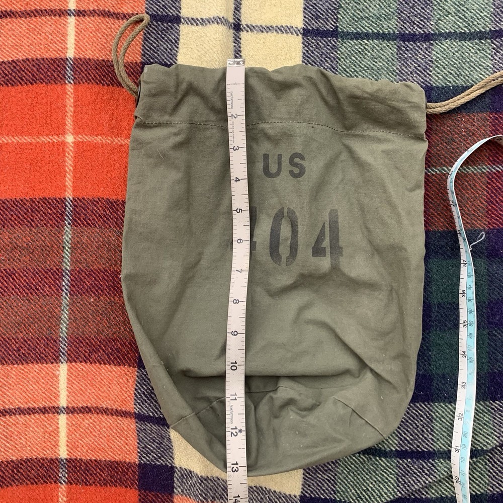 US Army surplus green 404 drawstring accessory bag