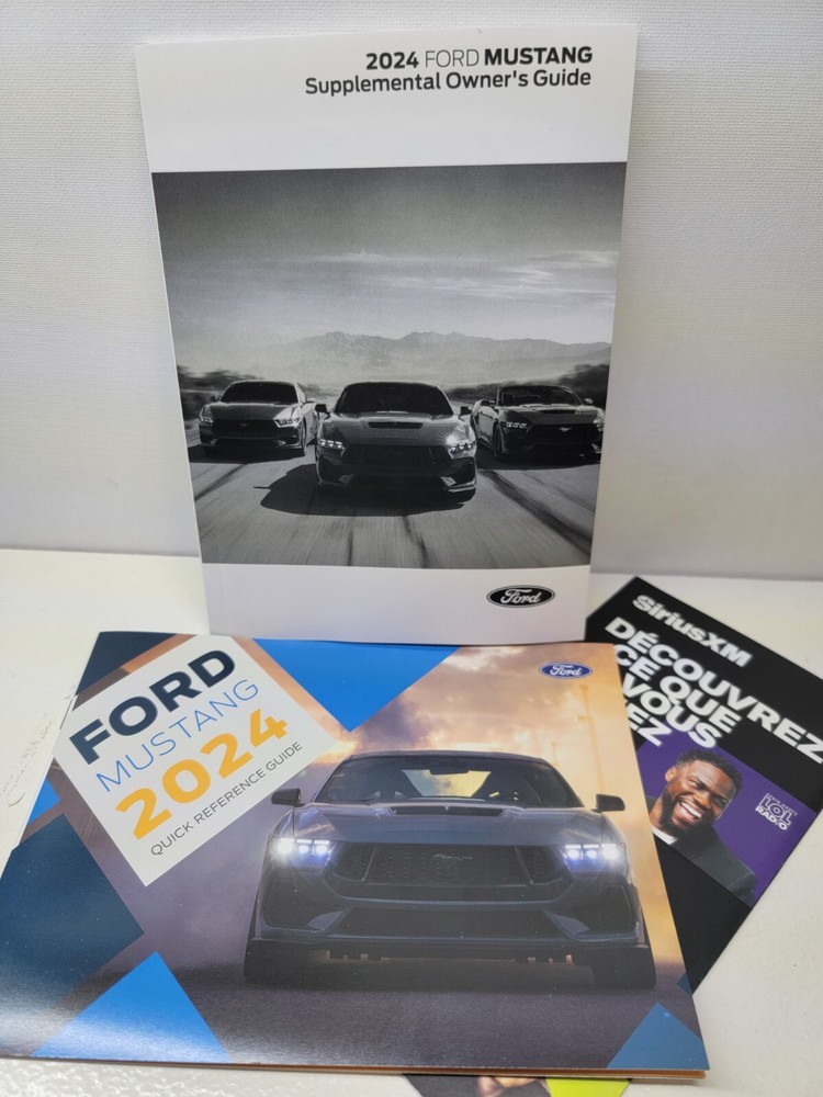 2024 FORD MUSTANG SUPPLEMENTAL OWNER GUIDE & CASE INCLUDE (SEALLED)