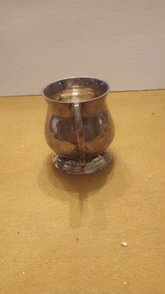 Vintage Crosby EPNS A1 India Footed/Handled Baby Cup NICE!!