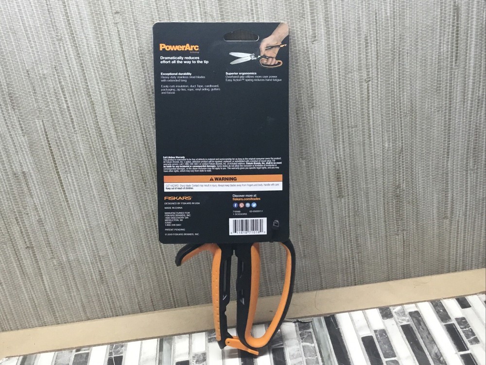 FISKARS #710160 PRO POWERARC SHEARS, 10"