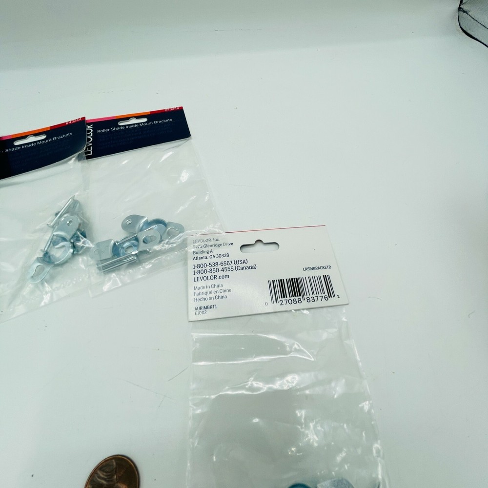 New Four Sets Pair Levelor Roller Shade Inside Mount Brackets