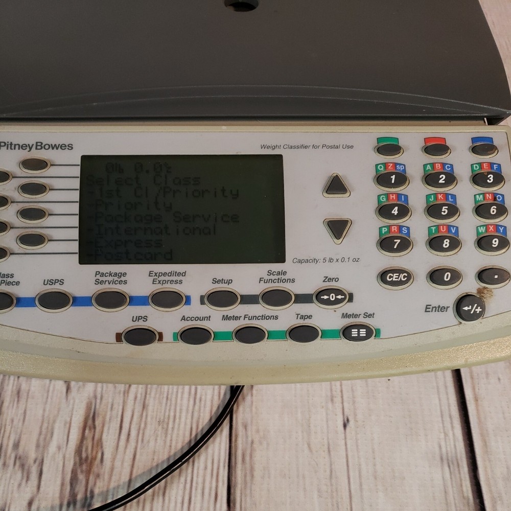 PITNEY BOWES 5-LB Weight Classifier Postal Scale USPS UPS POSTAGE W/Cords WORKS