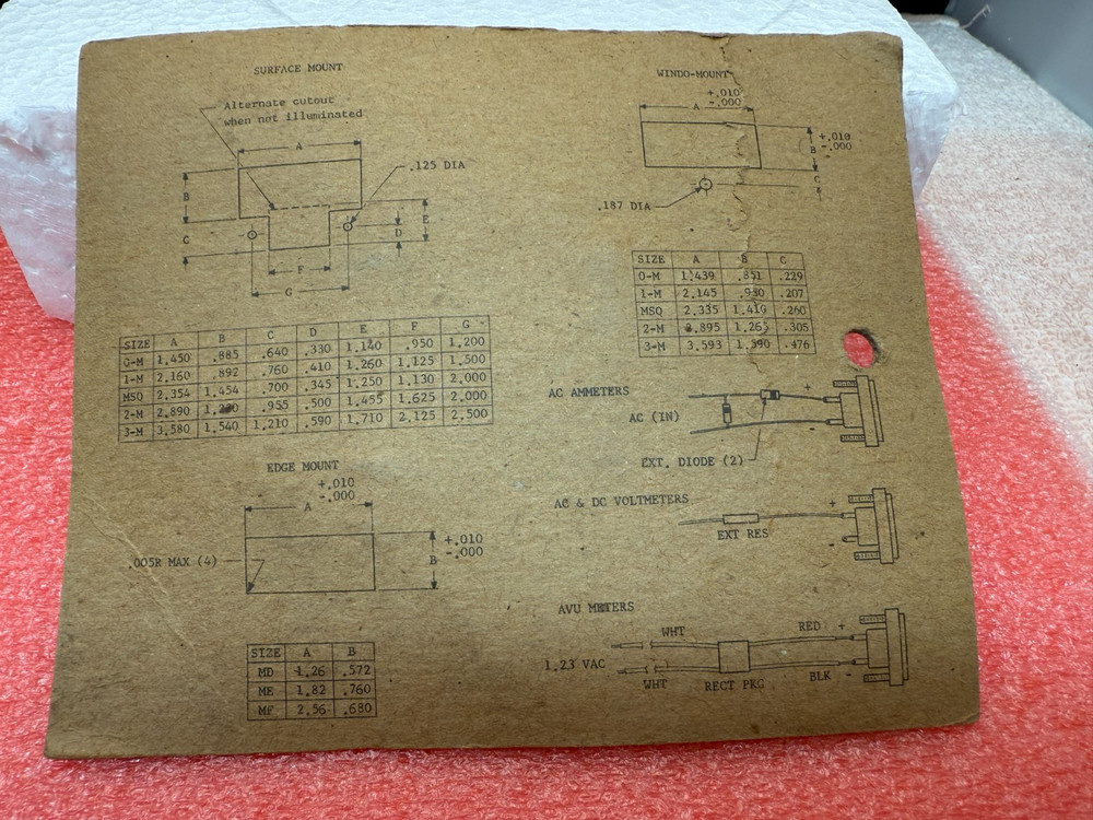 Modutec, MD DMV 100, 100mv Panel Meter, in Original Package, Fast Tracked Ship
