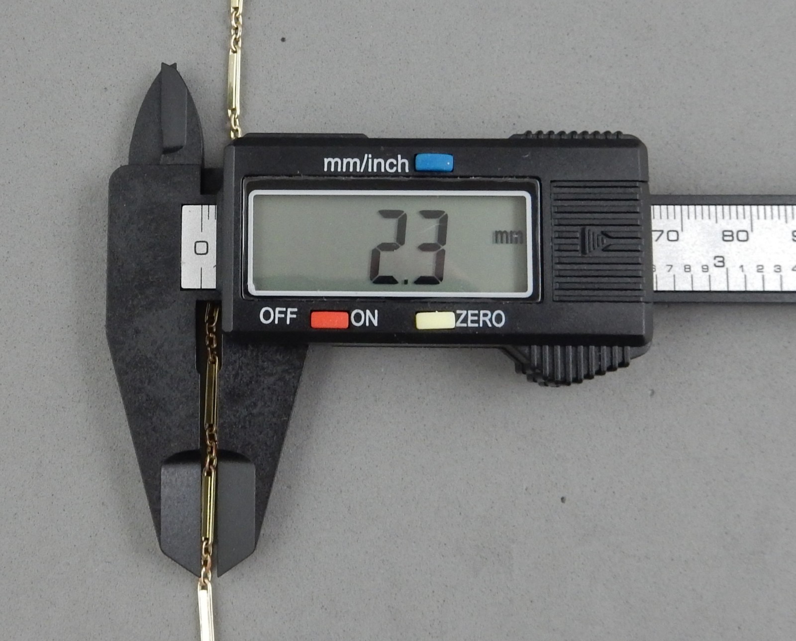 Antique 1/10 14K Yellow Gold Filled 14.25" Bar Link Pocket Watch Chain 6g