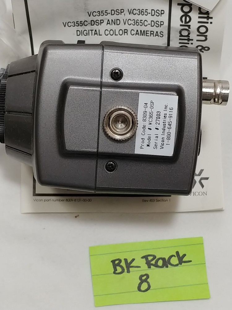Vicon Model VC365-DSP Color CCD Camera with Manual