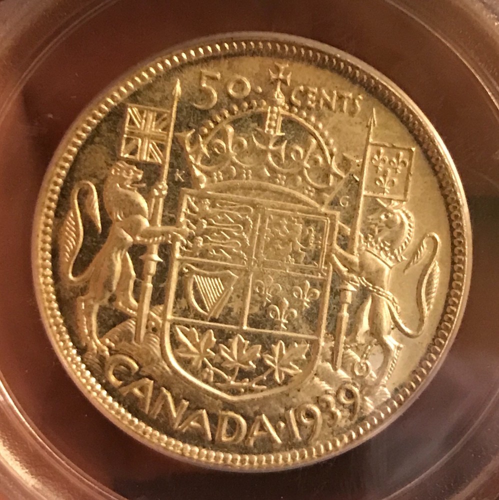 Canada 1939 50 Cents PCGS MS63