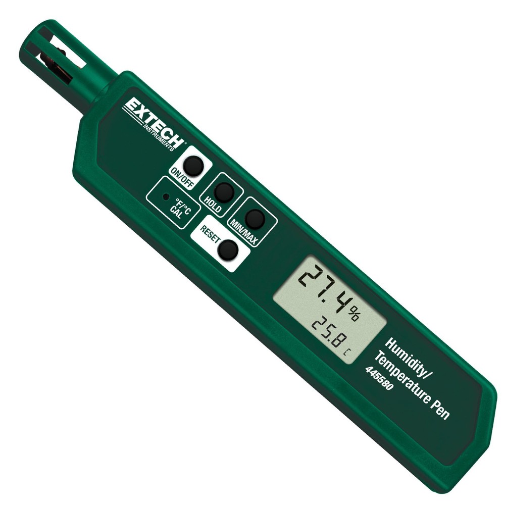 Portable Green Humidity And Temperature Meter With Data Hold Function