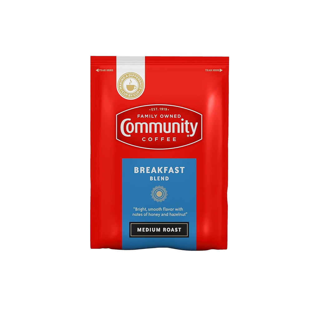 Ground Coffee Packets, Breakfast Blend Medium Roast, Pre-Measured 2.5 Ounce Indi