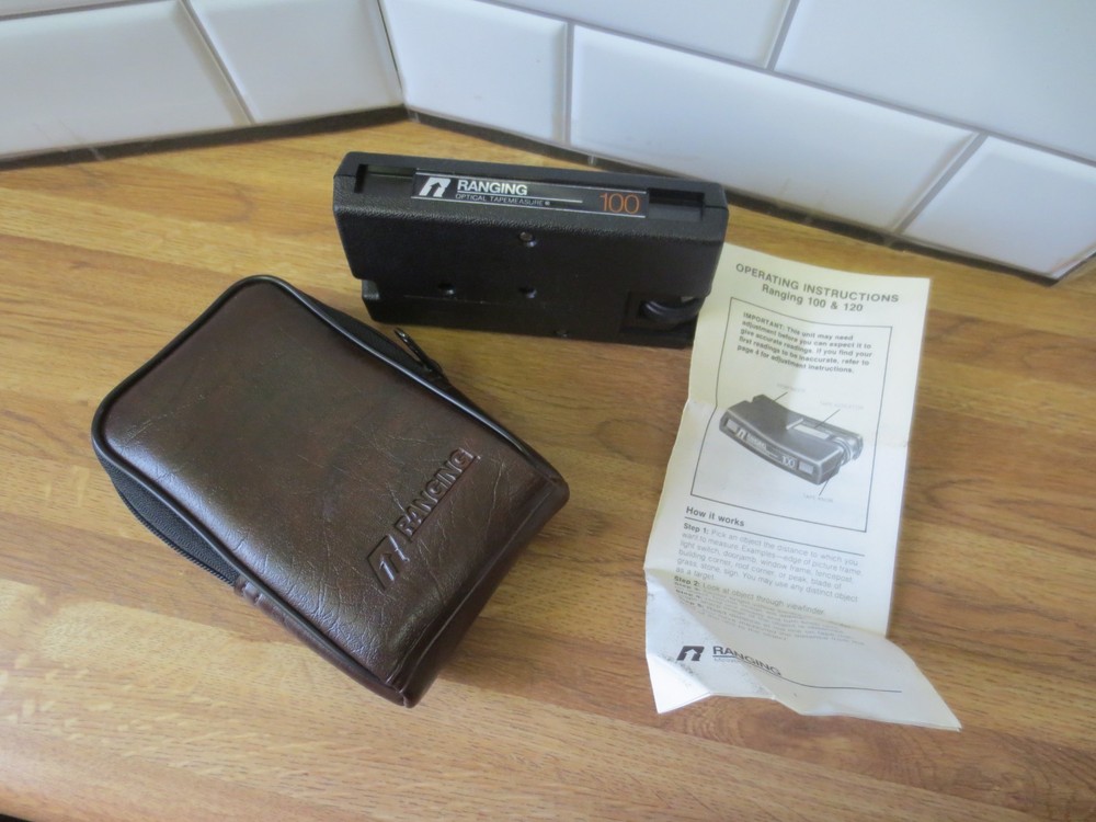 VTG Ranging Optical Tape Measure Model 100 w/ Case & Instructions READ