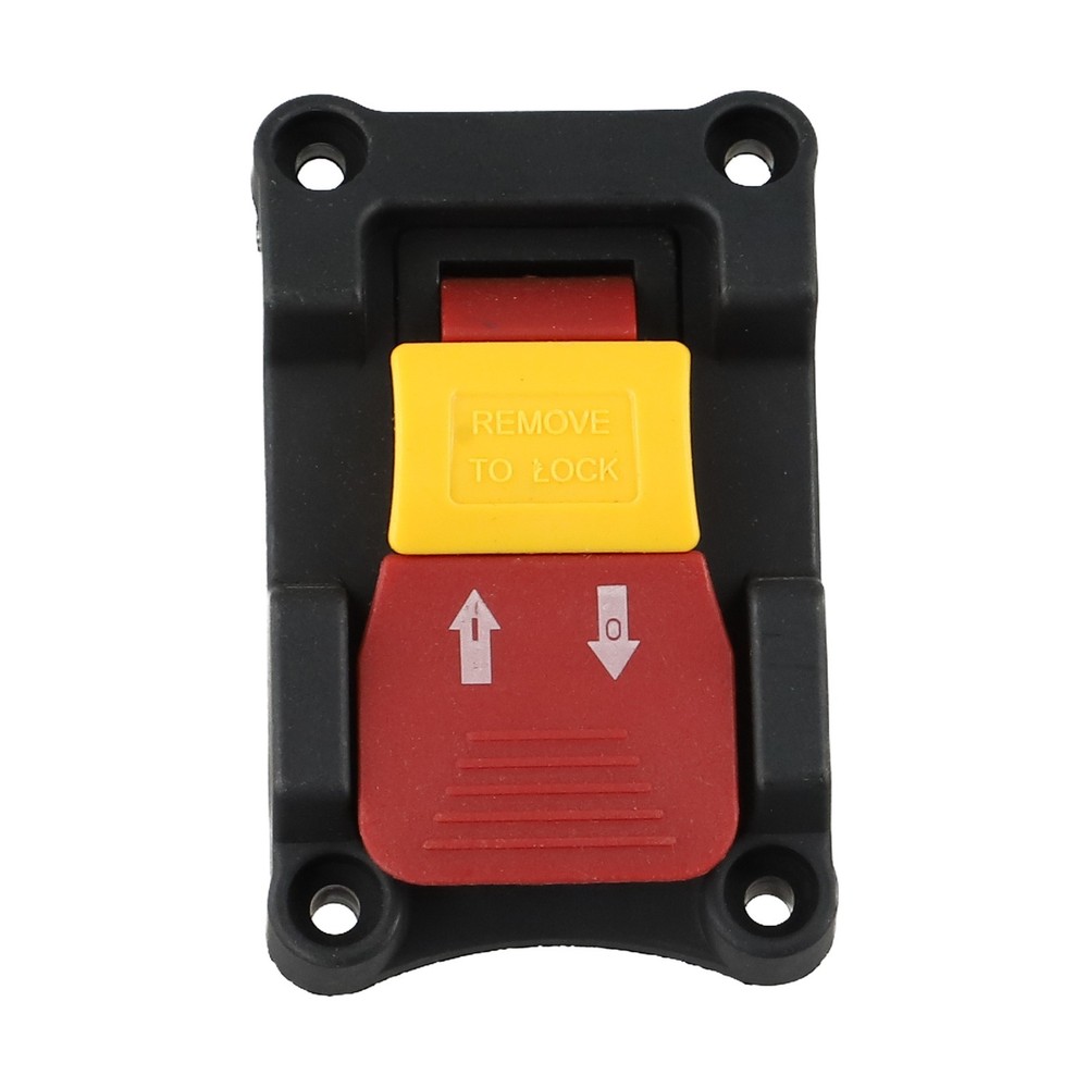 Easily Identifiable Locking Key Switch Rated at 20A for Electric Tools