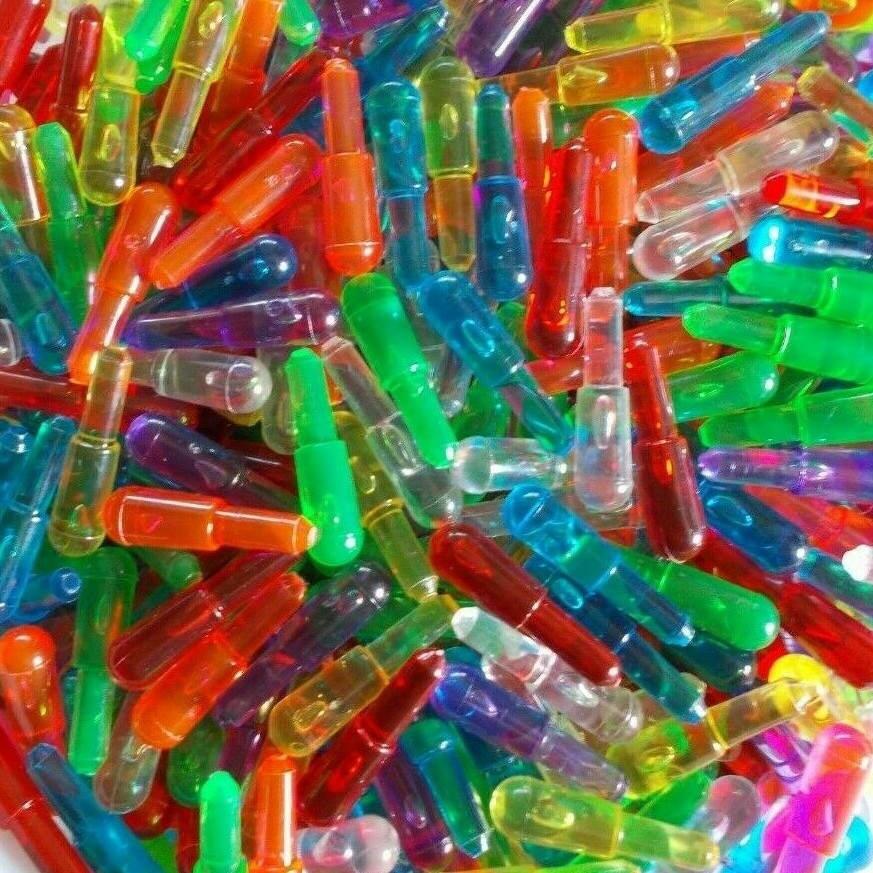 Vintage Original Rose Art Lite Brite Replacement Pegs - Bag of 100 Mixed Colors