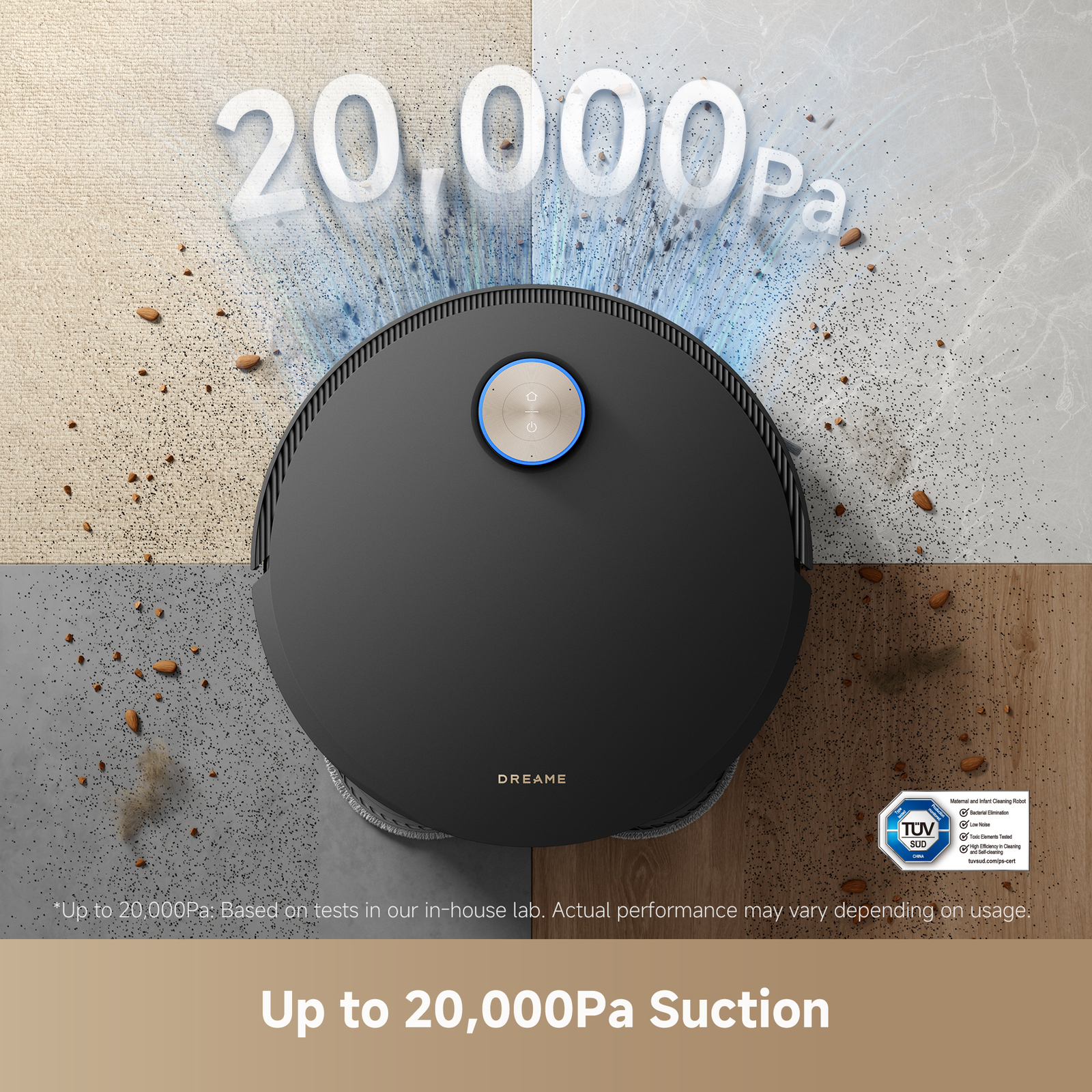 DREAME X50 Ultra Robot Vacuum and Mop 20,000Pa Suction Certified Refurbished