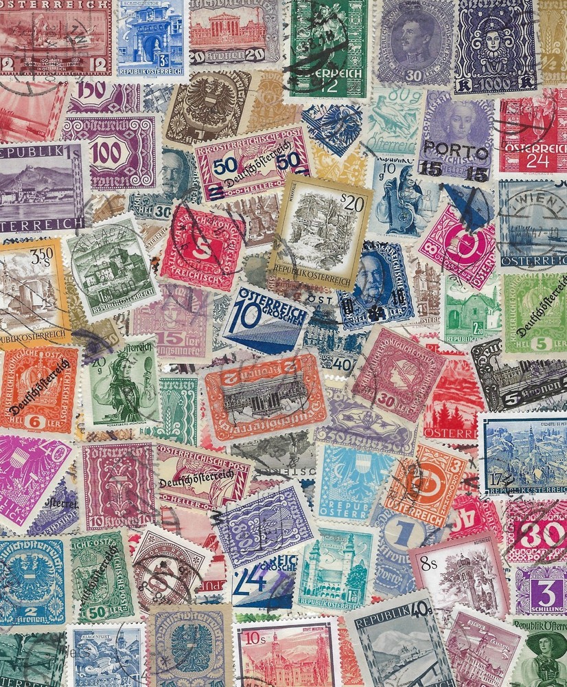 100 Different Stamps from Austria ...........31J........D-809