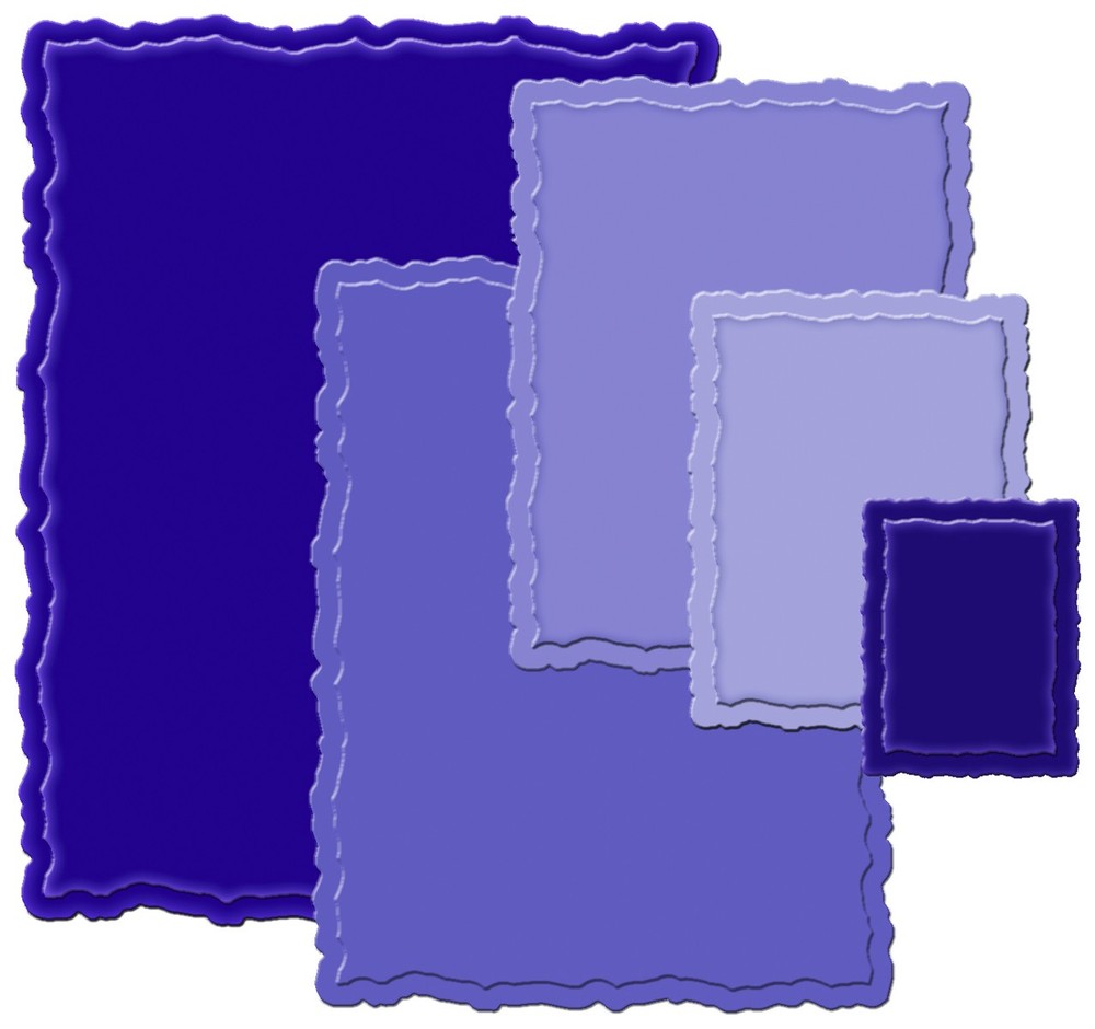 Spellbinders Nestabilities Dies-Deckled Rectangles Large - S4202