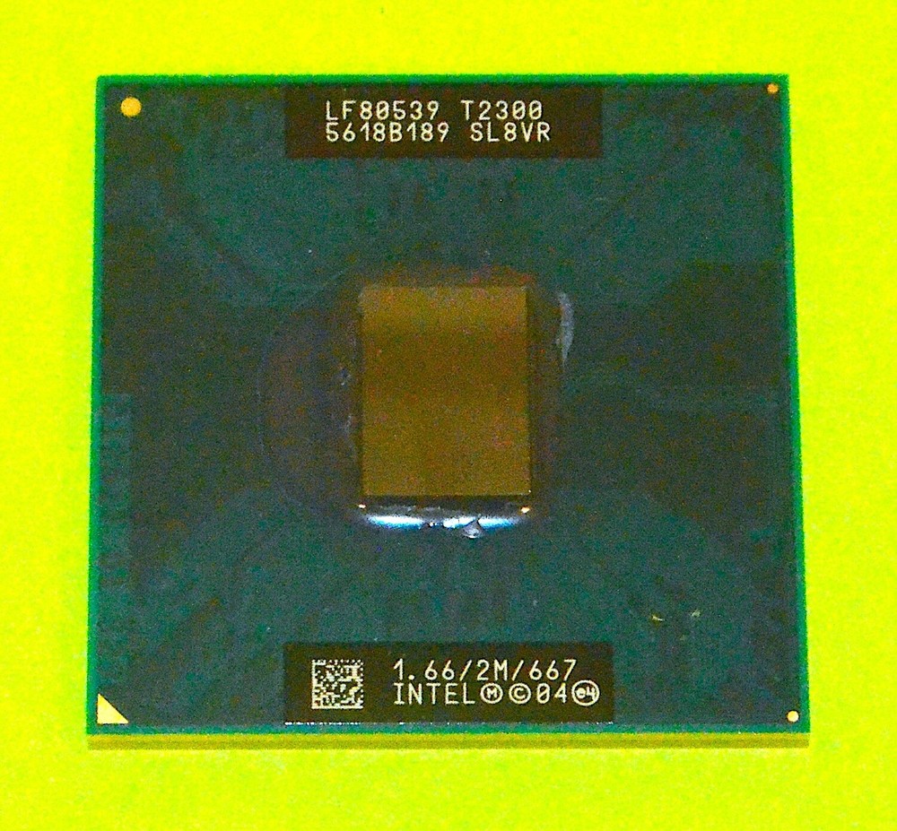 Intel Core Duo T2300 "Yonah" Processor, 1.66gHz *Used, Working* SL8VR