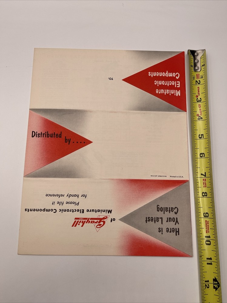 Grayhill Condensed Catalog D-202 Miniature Electronic Components 1958
