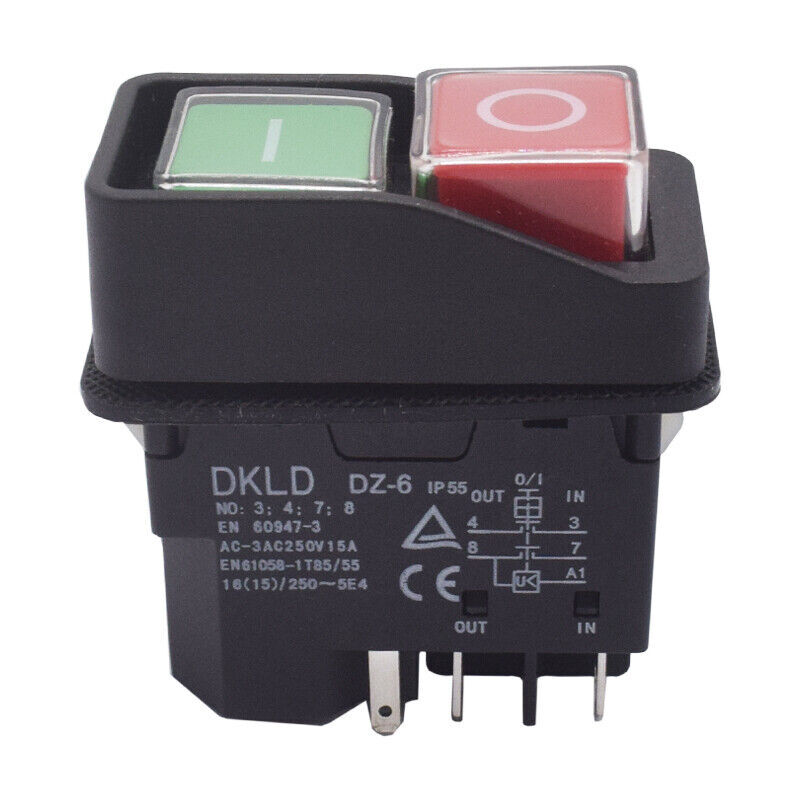 For DKLD LDZ-6 DZ-6 5pin Electromagnetic Pushbutton Switch