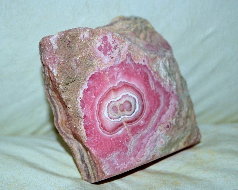 Big Rhodochrosite Stalactite / Stalagmite on matrix from Argentina * rare