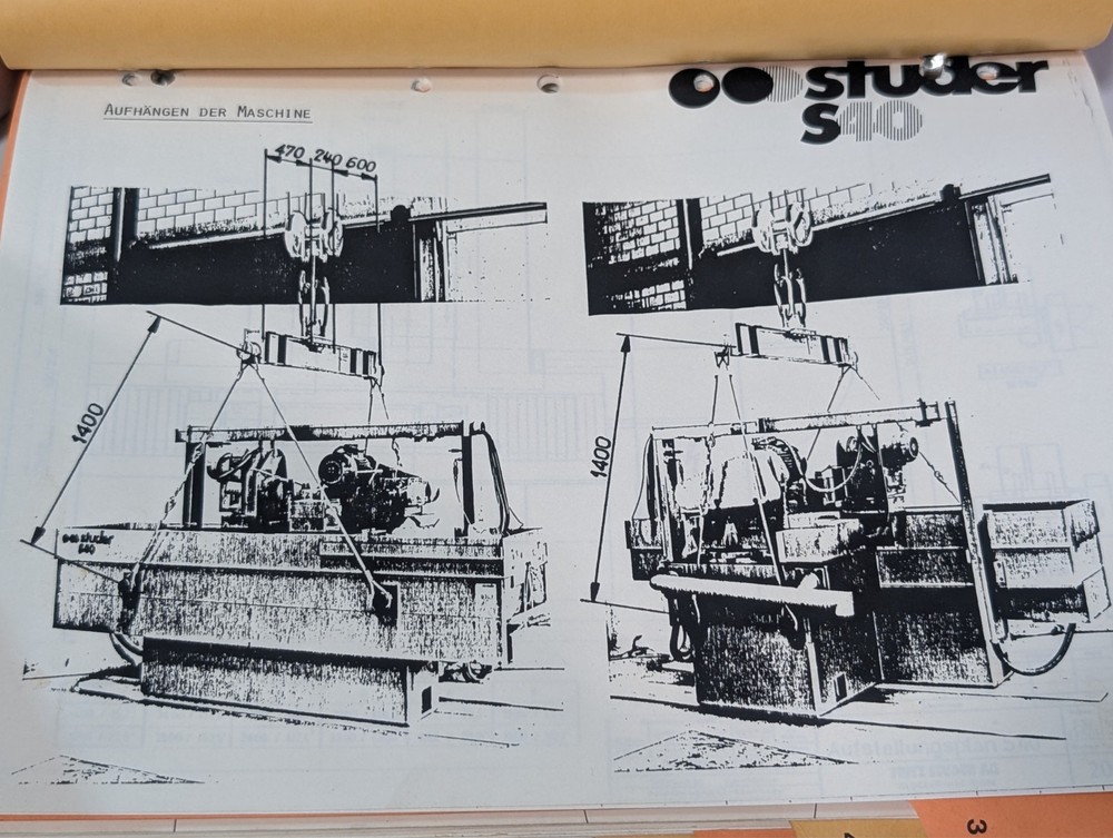 Studer S40-12 Instruction Manual Universal Cylindrical Grinder
