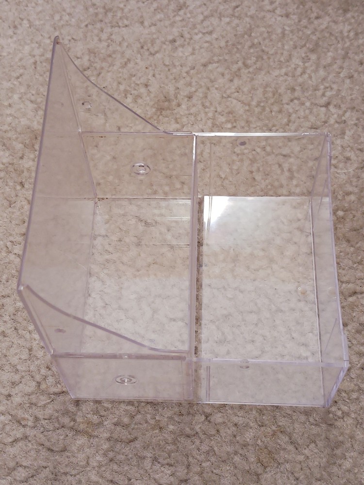 MEMOREX 10-Disk 3.5" Floppy Disk Plastic Storage Box for Desk/Drawer-Clear