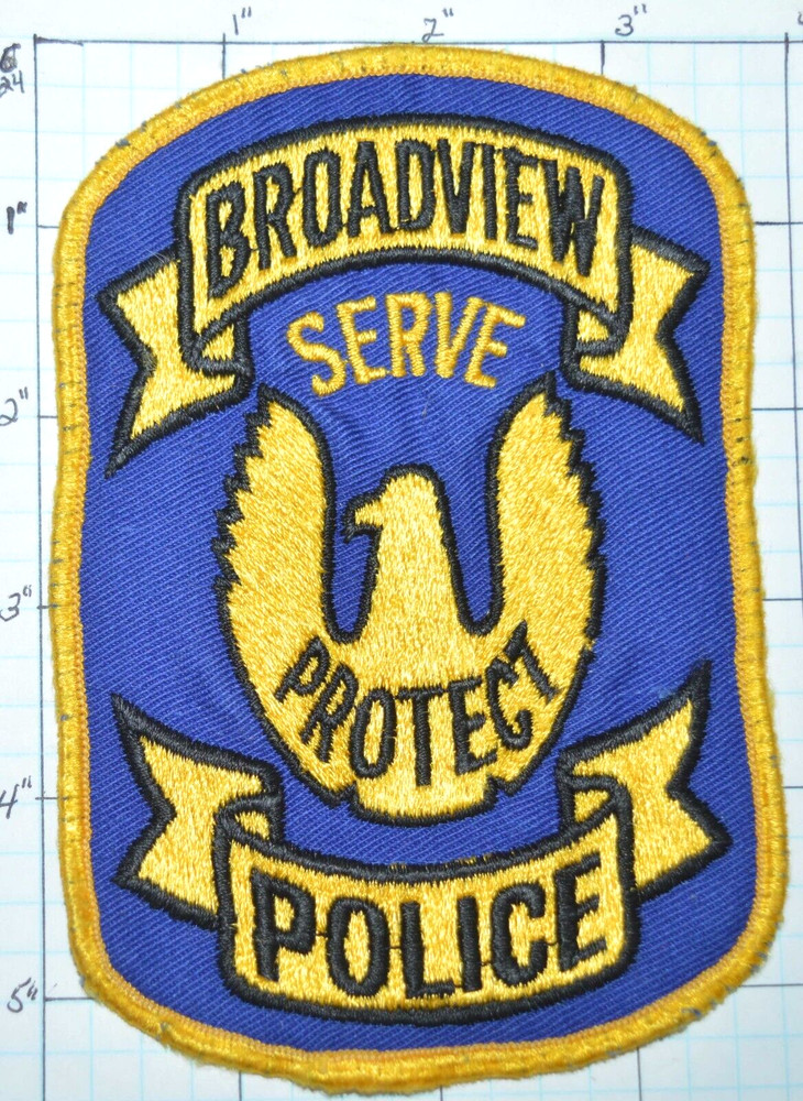 ILLINOIS, BROADVIEW POLICE DEPT VINTAGE PATCH