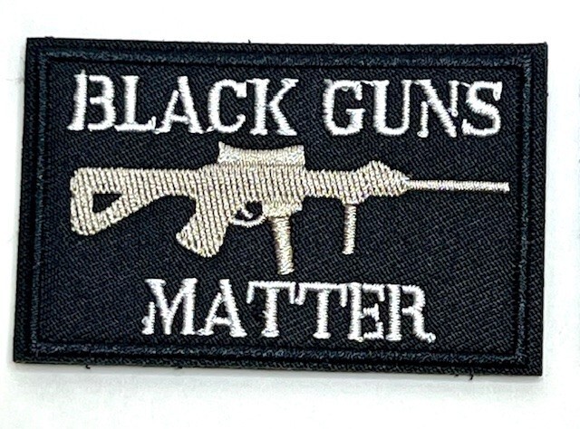 Black Guns Matter Funny Tactical Shooting Airsoft Morale Hook & Loop Patch