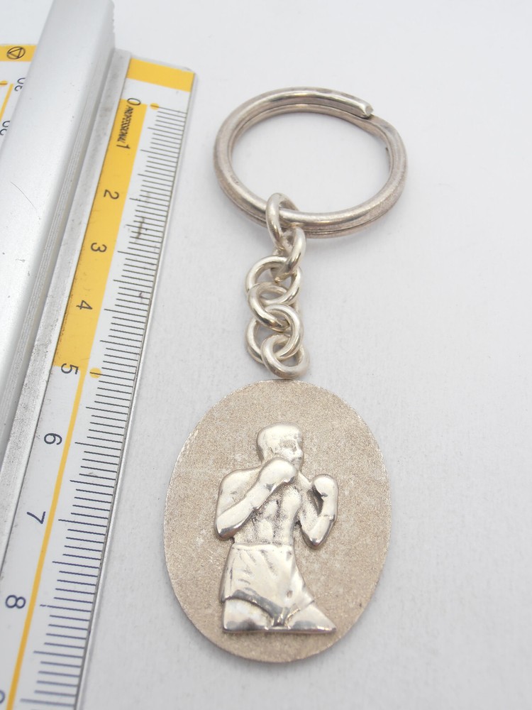 Boxer: 925 Silver Keychain - Boxing - Boxing - Boxing - Boxing - Ring