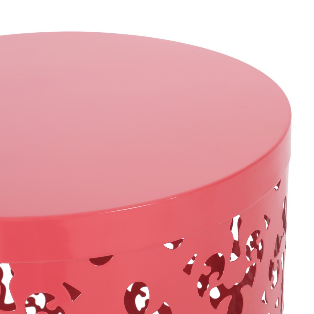 Outdoor Metal End Table Large