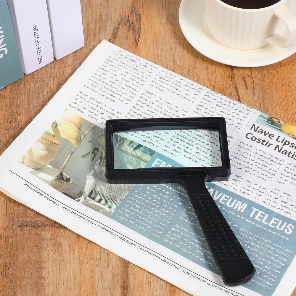 10X Large Rectangular Magnifying Glass Handheld Reading Repair Tool NEW