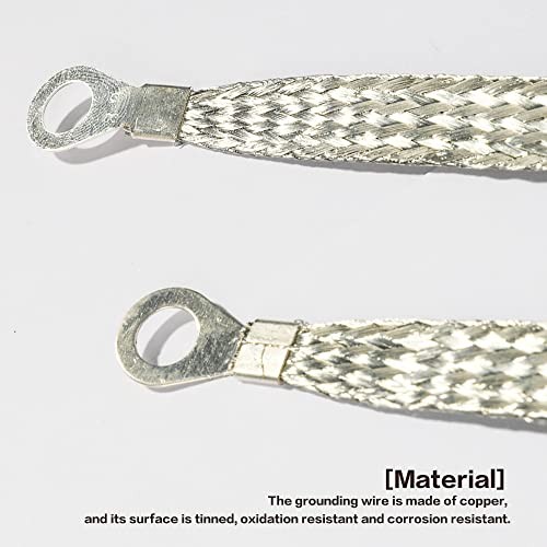 Universal Flat Braided Copper Ground Strap,Professional Vehicle Grounding
