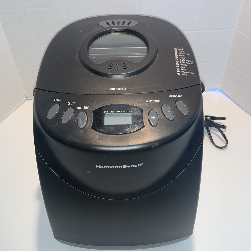 Hamilton Beach Black  Digital Programmable 12 Settings Bread Maker Machine 29882