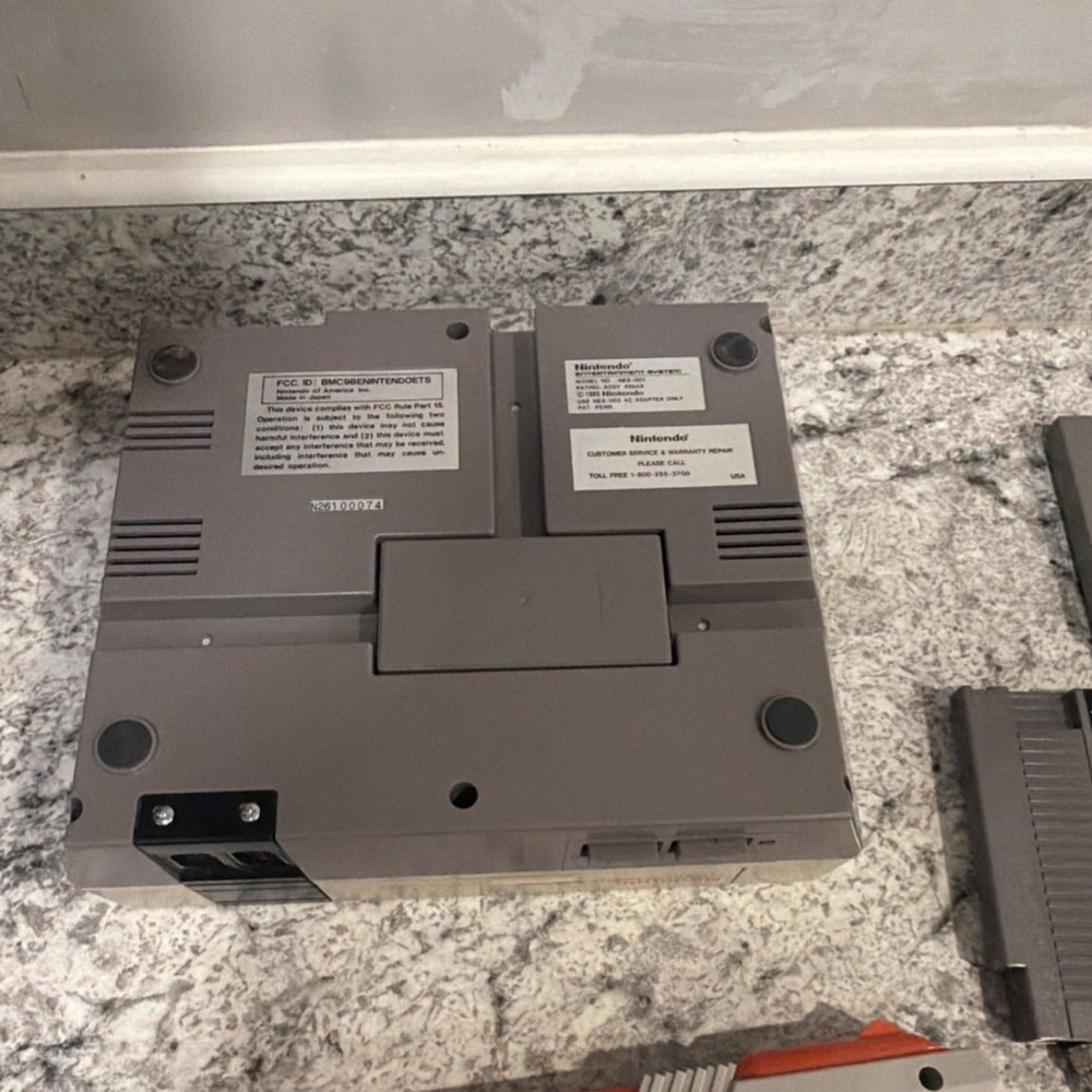 NES Complete Bundle Including Console, Cords, Controllers, and 3 Games