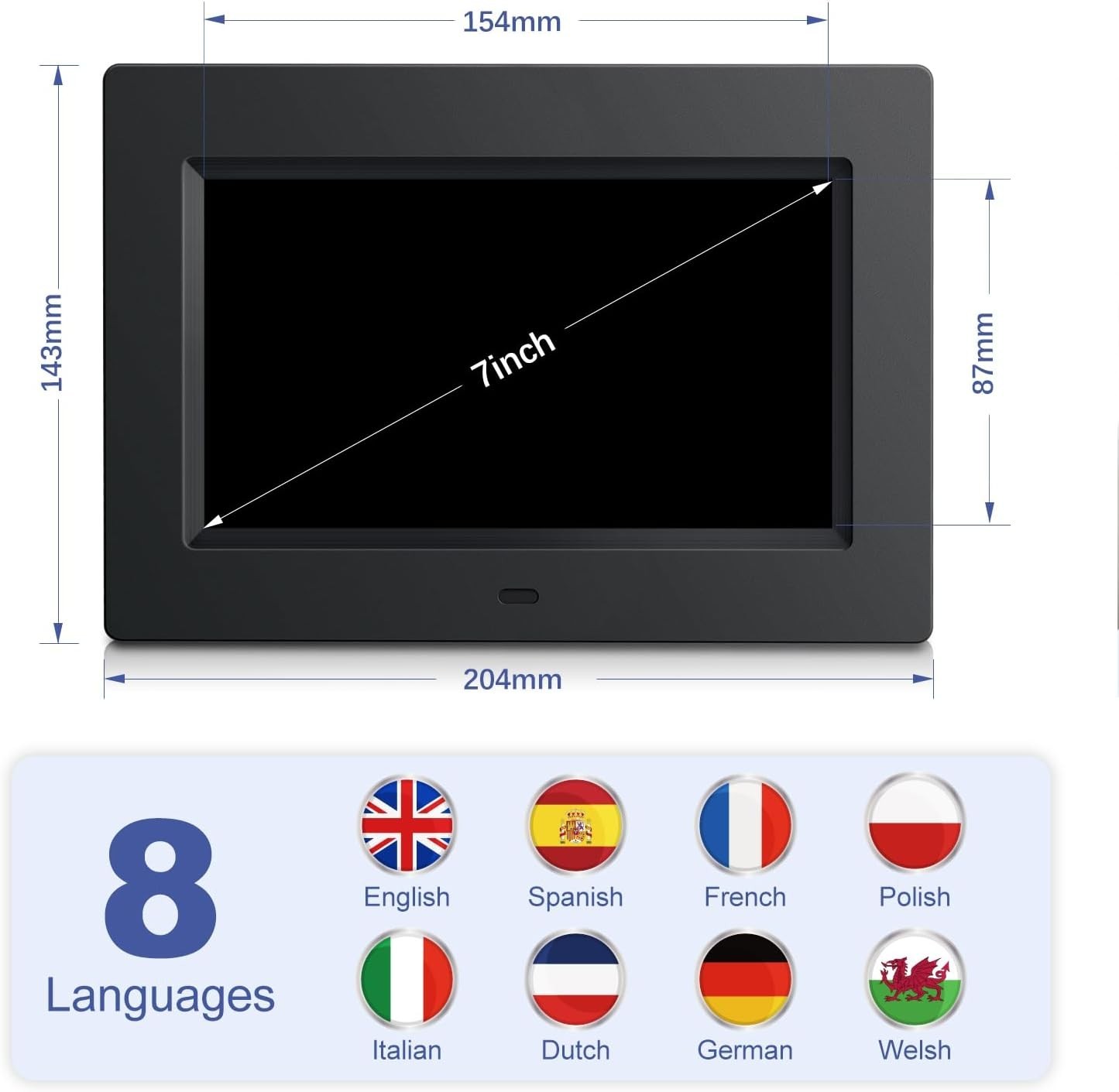 Digital Alarm Clock with Date and Day of Week for Dementia Seniors Multiple A...