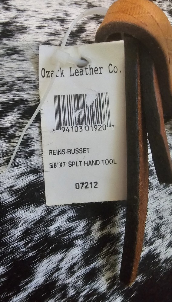 Hand Tooled Leather Split Reins