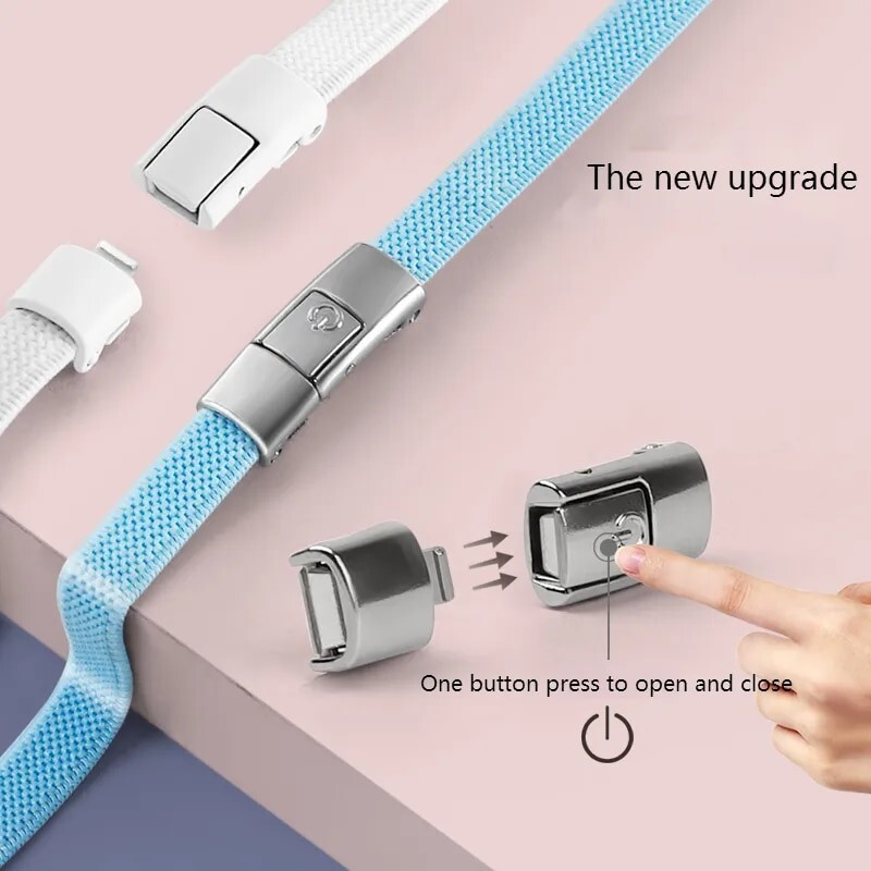 No Tie Shoe Laces Elastic Laces With Press Lock