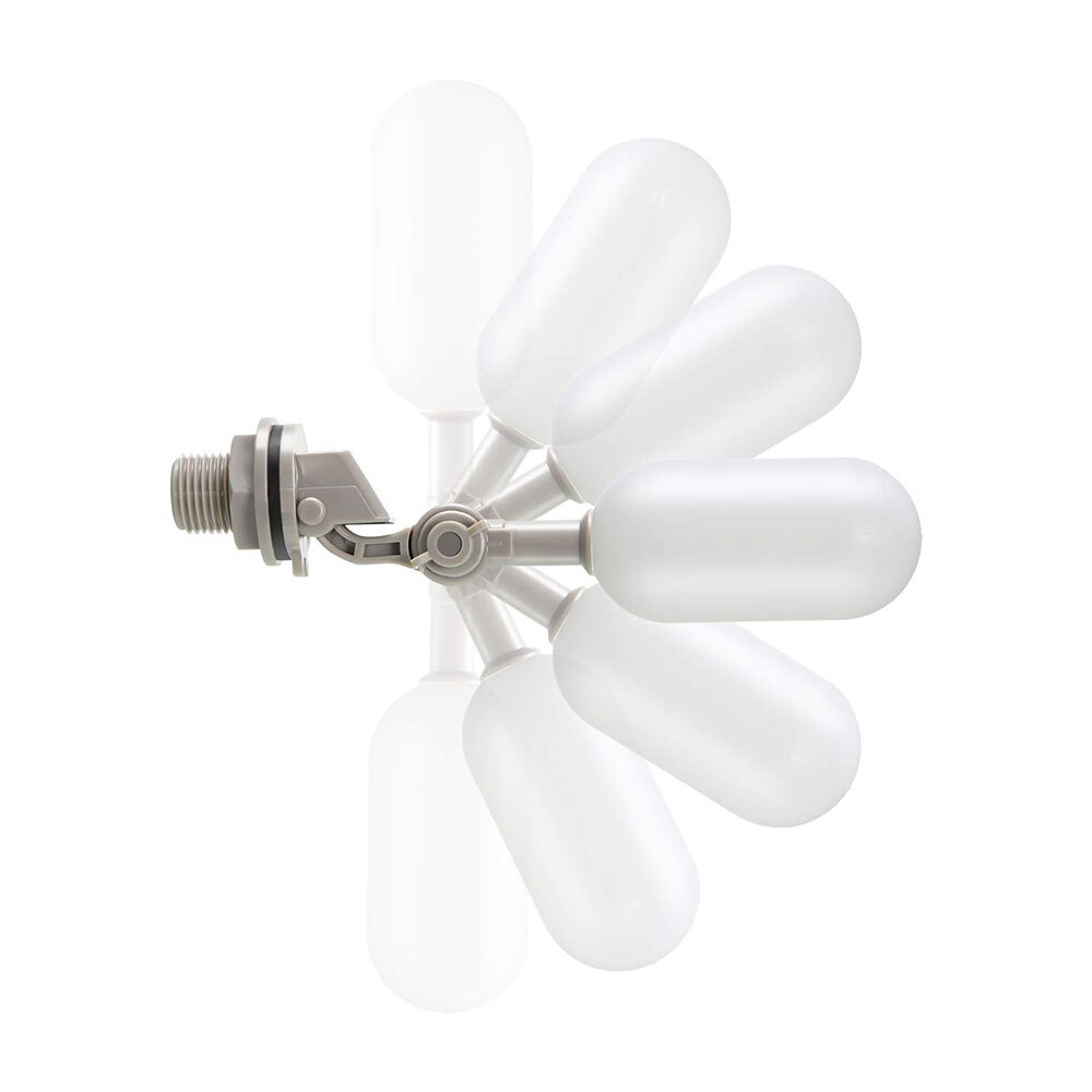 8PC Water Float Valve with Adjustable Arm Plastic Water Filter Float 1/2 Inch.