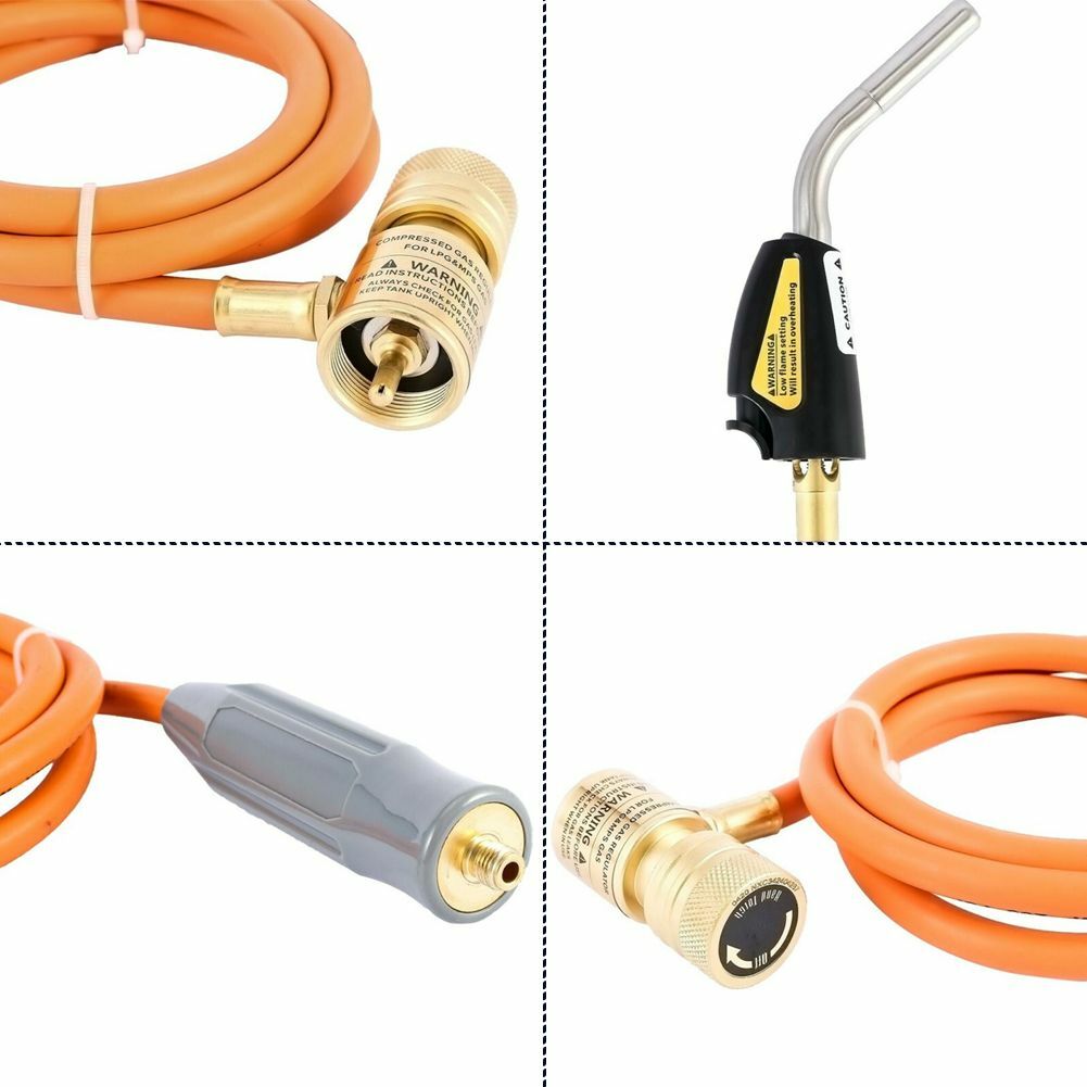 MAPP MAP-pro Propane Self-Igniting Gas Welding Turbo Burner Torch & 5' Hose Kit